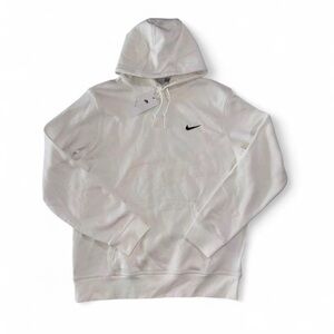 Men’s NWT Nike Sportswear Classic White Club Fleece Hoodie Size Large